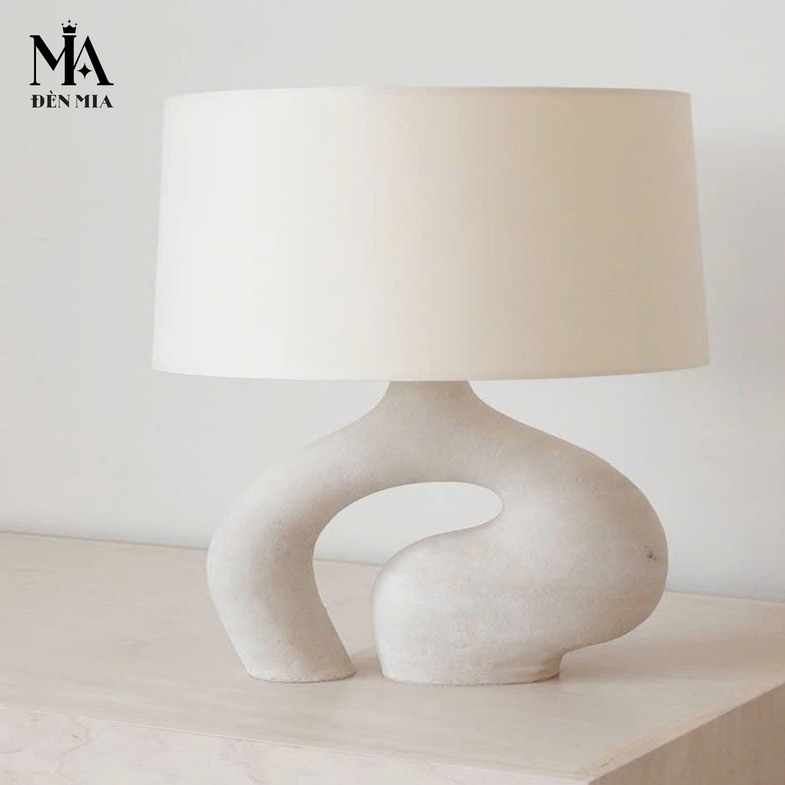 Đèn Bàn Chân Gốm